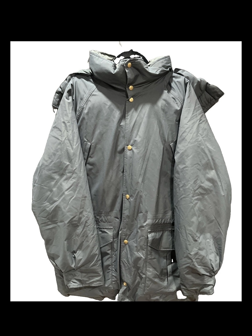 Vintage Men’s LL Bean Coat Maine Warden Parka Hooded Down Jacket XL Gore Tex